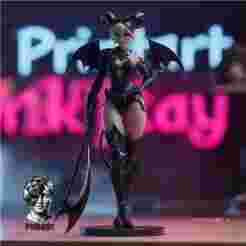 😈 "Soul Reaper" Demoness (STL)