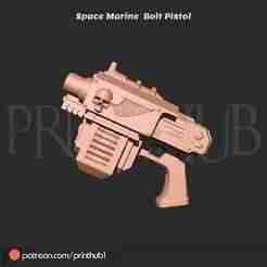 Space Marine Bolt Pistol – Cosplay Prop 3D Print File