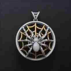 Spider Pendant v2 3D print model