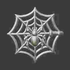 Spider Web Cape Brooch