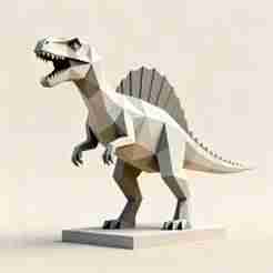 Spinosaurus Low Poly 3D Model – Dinossauro STL