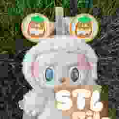 Spooky Pumpkin Cookie Labubu Headband