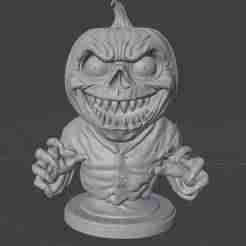 Spooky Pumpkin Monster - LED-Ready 3D Printed Model for Halloween!