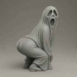 Spooky Twerk Ghost – Comedy Halloween Figurine STL