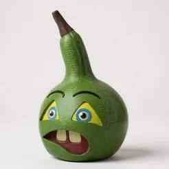 Spooky zucchini halloween decoration figure