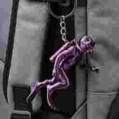 Sportive scuba diver keychain