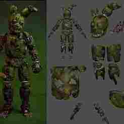 Springtrap Animatronic Armor - Five Nights at Freddy's | Cosplay Armor - EVA Foam Template (PDO + PDF)