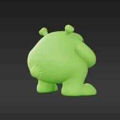 Squatting Ogre Toothpaste Dispenser - Funny 3D Printed Topper