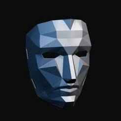 Squid Game Front Man Mask STL | 3D Printable Main Character Mask for Cosplay & Display