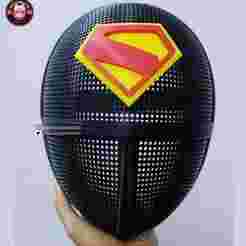 Squid Game Mask - Superman Soldier Squidgame Cosplay Props
