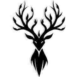 stag with antlers shaped like a tree 4 - 2D/3D Wall Art STL+SVG For CNC Router, Plasma, Waterjet, Laser & 3D Printer