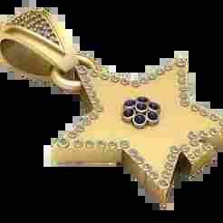 STAR PENDANT 3D PRITNABLE MODEL