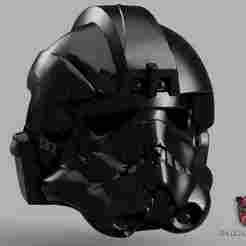 Star Wars Squadron TIE Pilot Veteran Shen Helmet 1:1 Replica Cosplay Battlefront