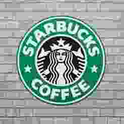 Starbucks 3D Puzzle Logo – Paintable Coffee Brand Emblem