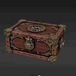 Steampunk Commander Box with Lid and Dice Storage