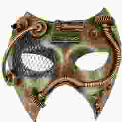 Steampunk Venetian Mask - Mechanical Horror Collectible