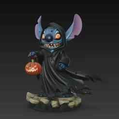Stitch the Malevolent is ready for Halloween