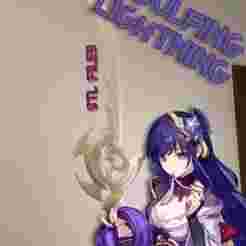 STL Files | Genshin Impact Engulfing Lighting | Raiden Shogun weapon for cosplay and prop use