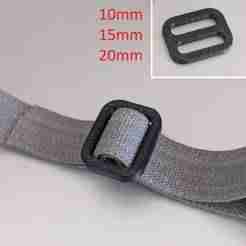Strap Sliders Tri-Glides Adjustable Buckle Bag Belt Webbing 10mm 15mm 20mm