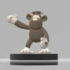 stuffed monkey toy 3d printable model