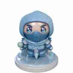 Sub-Zero Kawaii - Ready-to-print Mortal Kombat style cute 3D figure
