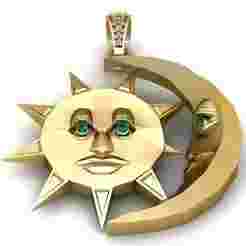 Sun and Moon Pendant
