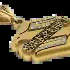 Suzuki Gold Pendant – 3D Printable Jewelry Model | Stylish Logo Design