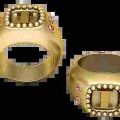 T ALPHABET RING  3d printable model