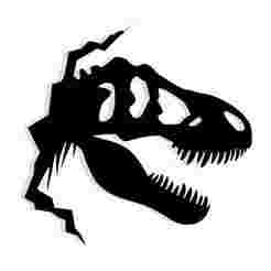 T-Rex skull inside a rock slice 2 - 2D/3D Wall Art STL+SVG For CNC Router, Plasma, Waterjet, Laser & 3D Printer