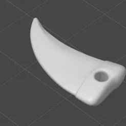 T-rex tooth key ring