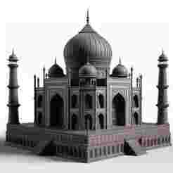 Taj Mahal India 3D Print Showpiece, Decorative Monument Model
