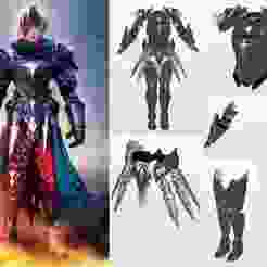 Tales of Arise - Alphen Cosplay Wearable Armor - EVA Foam Template - PDO Pepakura Pattern