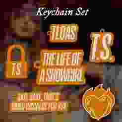 Taylor Swift The life of a showgirl keychain set