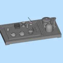Tea Ceremony Tea Set 03 Digital Model