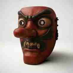 Tengu Spirit Mask – Stylized Decorative Model