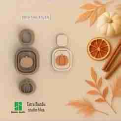 Terra Pumpkin Fall Polymer Clay Cutters | Digital STL File | 5 Sizes