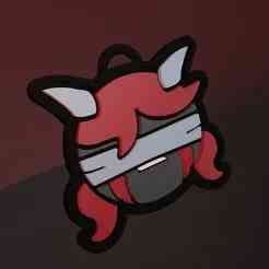 the binding of isaac - lilith face keychain