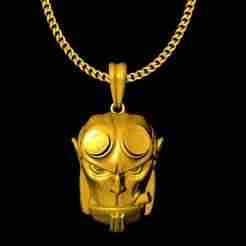 The hellboy pendat charm