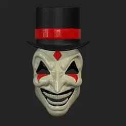 The jester mask and hat