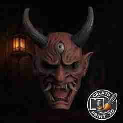 The Oni Mask Dead by Daylight 3D Printable Model / Mascara del Oni Dead by Daylight Modelo 3D Impresible