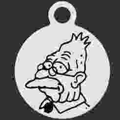 The Simpsons - Abe Keyring