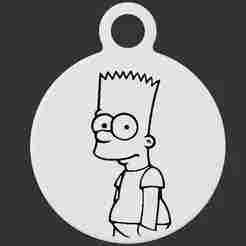 The Simpsons - Bart Keyring