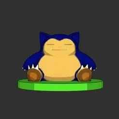 The Snorlax Pokémon 3D Collectible Figure Design