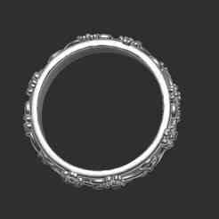 Thin Sakura Flower Ring – 3D Printable Jewelry STL