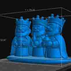 Three Wise Men Roscón figurine style