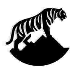 tiger wrapped around a mountain 3 - 2D/3D Wall Art STL+SVG For CNC Router, Plasma, Waterjet, Laser & 3D Printer