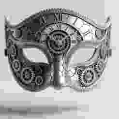 Timekeeper 3D Mask in Ornamental Carnival Style