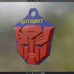 Transformers Autobot Autobot Insignia keychain for 3D printing