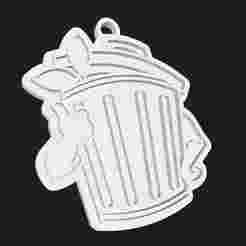 Trashcan Keychain - HSR