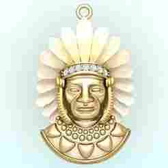 Tribal Pendant – Aboriginal native pendant - N1007